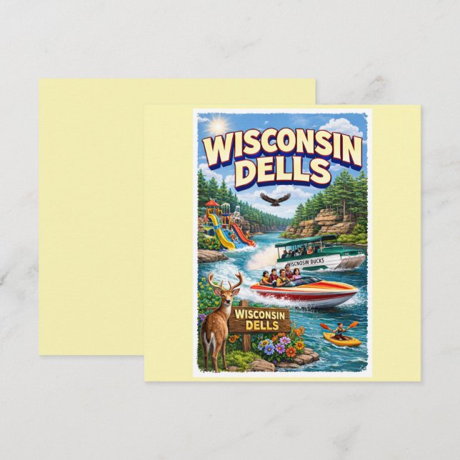 Wisconsin Dells Avontuur – Waterparken en Eenden (Voorkant / Achterkant)