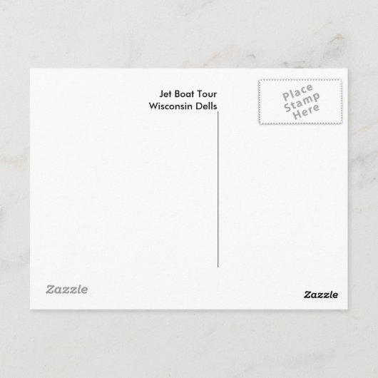 Wisconsin Dells Briefkaart (Achterkant)