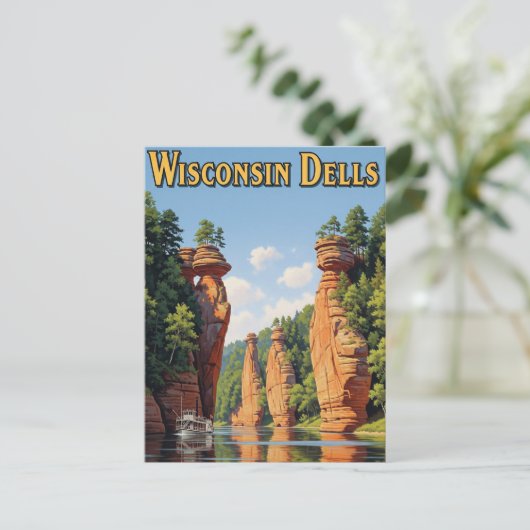  Wisconsin Dells reizen Briefkaart (Staand voorkant)