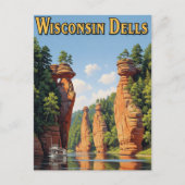  Wisconsin Dells reizen Briefkaart (Voorkant)