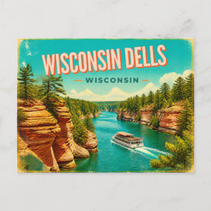 Wisconsin Dells, Wisconsin ansichtkaart Briefkaart