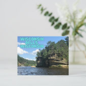 Wisconsin Dells, Wisconsin Briefkaart Souvenir (Staand voorkant)
