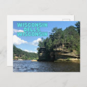 Wisconsin Dells, Wisconsin Briefkaart Souvenir (Voorkant / Achterkant)