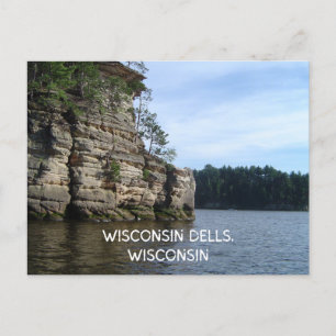 WISCONSIN DELLS, WISCONSIN briefkaart souvenir