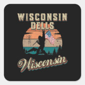 Wisconsin Dells Wisconsin Vierkante Sticker (Voorkant)
