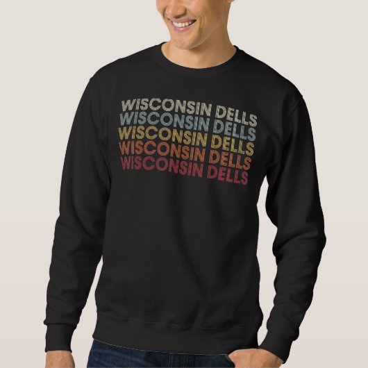 Wisconsin Dells Wisconsin Wisconsin Dells WI Retro Trui (Voorkant)