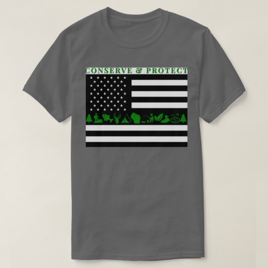 Wisconsin DNR Conservation Warden T-shirt (Design voorkant)