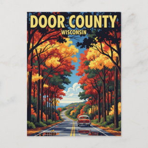  Wisconsin Door County Travel Briefkaart