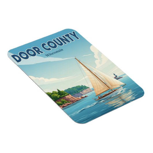  Wisconsin Door County Travel Magneet (Rechterzijde)