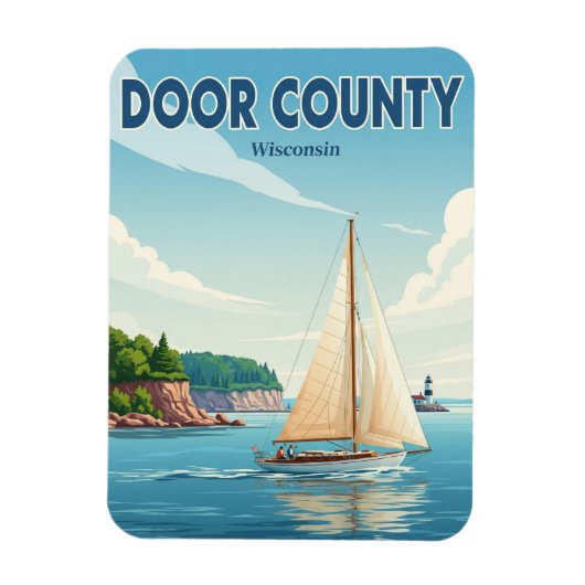  Wisconsin Door County Travel Magneet (Verticaal)