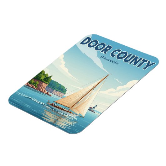  Wisconsin Door County Travel Magneet (Linkerzijde)