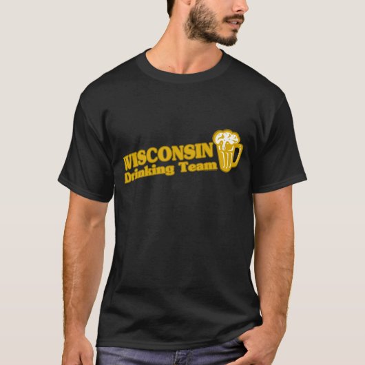 Wisconsin Drink Team t shirten T-shirt (Voorkant)