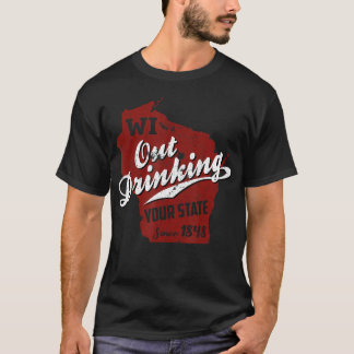 Wisconsin Drink uw staat 88 biercadeautjes T-shirt