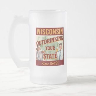 Wisconsin Drinkt Meer dan Jouw Staat Sinds 1848 Matglas Bierpul