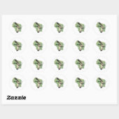 Wisconsin-eend Ronde Sticker (Vel)