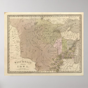 Wisconsin en Iowa Poster