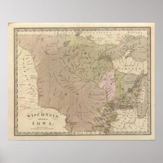 Wisconsin en Iowa Poster (Voorkant)