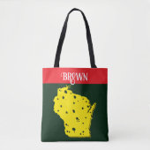 Wisconsin en kaas De Grate Staat Tote Bag (Voorkant)