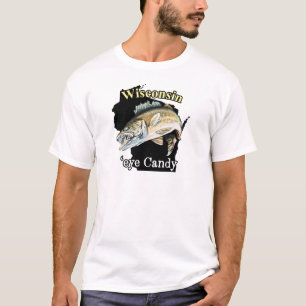 Wisconsin 'Eye Snoep Funny Walleye Vist T-Shirt