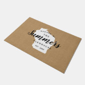 Wisconsin Family Monogram State Doormat Deurmat (Schuin)