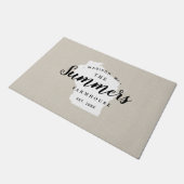Wisconsin Family Monogram State Doormat Deurmat (Schuin)