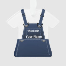 Wisconsin Farmer Bib overalls Kerstmis