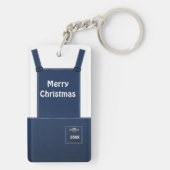 Wisconsin Farmer Bib Overalls Sleutelhanger (achterkant)