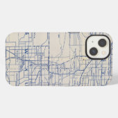 Wisconsin Fietsroutekaart 2 iPhone Hoesje (Achterkant horizontaal)