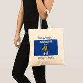 Wisconsin Flag Bag Tote Bag (Voorkant (product))