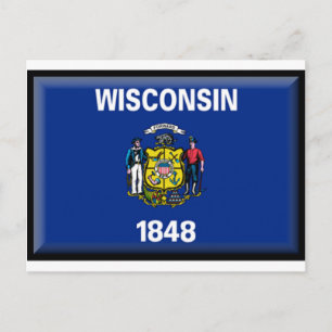 Wisconsin Flag Briefkaart