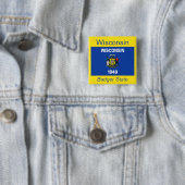 Wisconsin Flag Button (In situ)