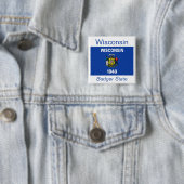 Wisconsin Flag Button (In situ)