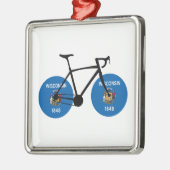 Wisconsin Flag Cycling Metalen Ornament (Links)