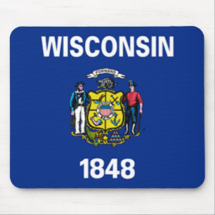 Wisconsin Flag Mousepad Muismat