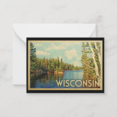Wisconsin Flat Note-Kaart Notitiekaartje (Voorkant)
