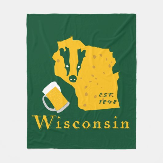Wisconsin Fleece Blanket Deken (Voorkant)