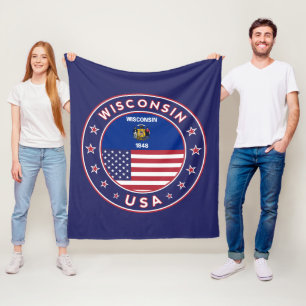 Wisconsin Fleece Deken