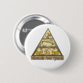 Wisconsin Food Pyramid Ronde Button 5,7 Cm (Voorkant /achterkant)