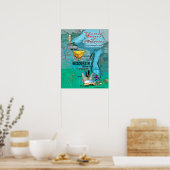 Wisconsin Fun Map Poster (Keuken)