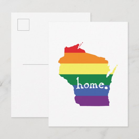 Wisconsin Gay Pride | Kaart van herkomst (Voorkant / Achterkant)