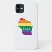 Wisconsin Gay Pride | Kaart van herkomst Case-Mate iPhone Case (Achterkant)