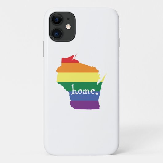 Wisconsin Gay Pride | Kaart van herkomst Case-Mate iPhone Case (Achterkant)