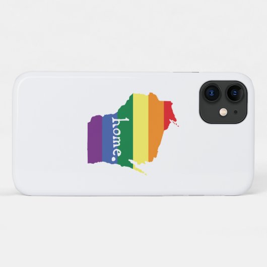 Wisconsin Gay Pride | Kaart van herkomst Case-Mate iPhone Case (Achterkant (horizontaal))