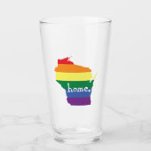 Wisconsin Gay Pride | Kaart van herkomst Glas (Voorkant)