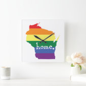 Wisconsin Gay Pride | Kaart van herkomst Vierkante Klok (Huis)