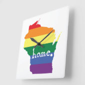 Wisconsin Gay Pride | Kaart van herkomst Vierkante Klok (Hoek)