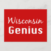 Wisconsin Genius Gifts Briefkaart (Voorkant)