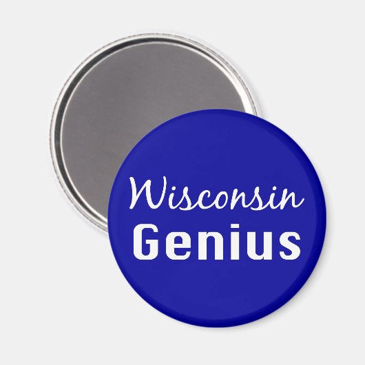 Wisconsin Genius Gifts Magneet (Voorkant / Achterkant)
