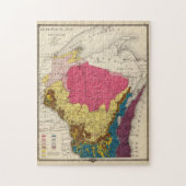  Wisconsin Geology Map (1878) Legpuzzel (Verticaal)