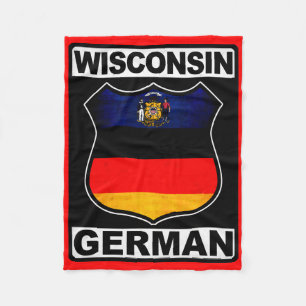Wisconsin German American Fleece Deken